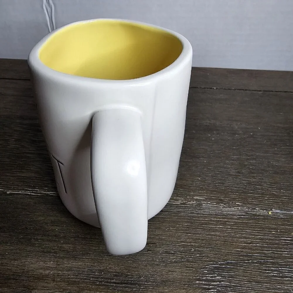 NWT Rae Dunn Artisan Chick Magnet Coffee Mug Easter Yellow Interior Farmhouse